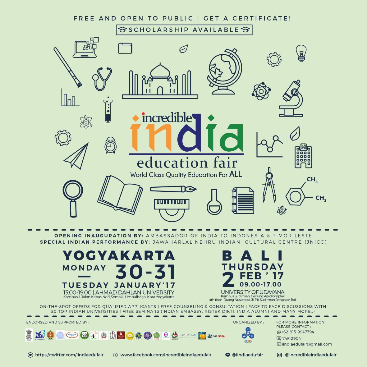Incredible India Education Fair - 2 Februari 2017